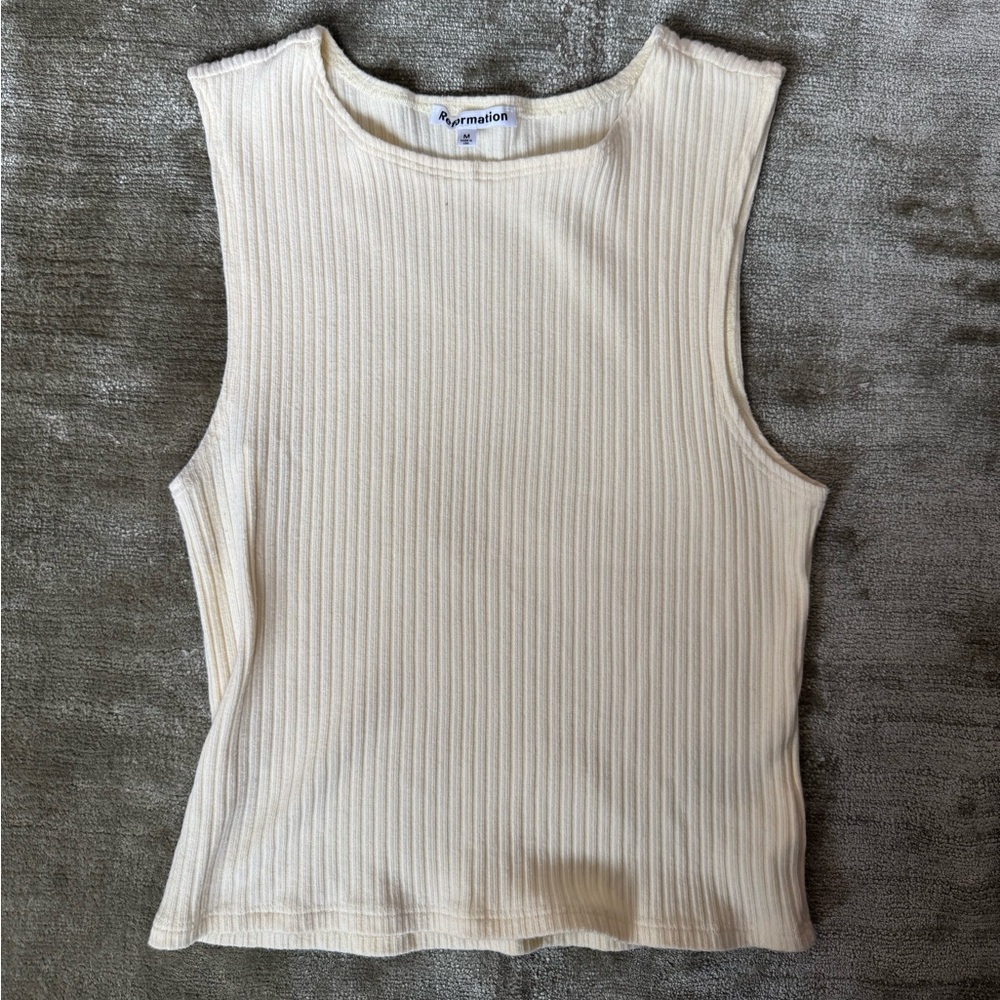 Reformation Light Yellow Top